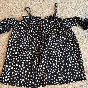 Stylish Black and White Polka Dot shirt
